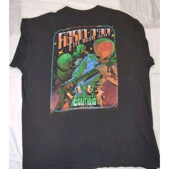 Vintage Rare 90's Mos Eisley Cantina T Shirt Single Stitch Winterland Brand Tag